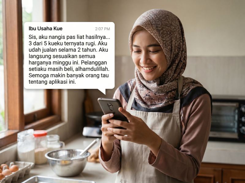 Testimoni pemilik usaha kue