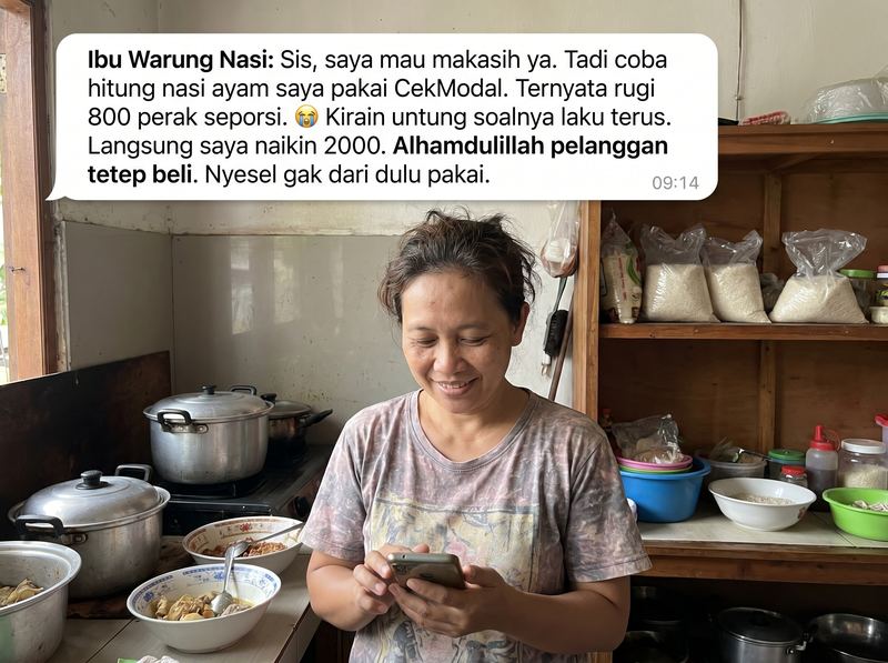 Testimoni ibu warung nasi